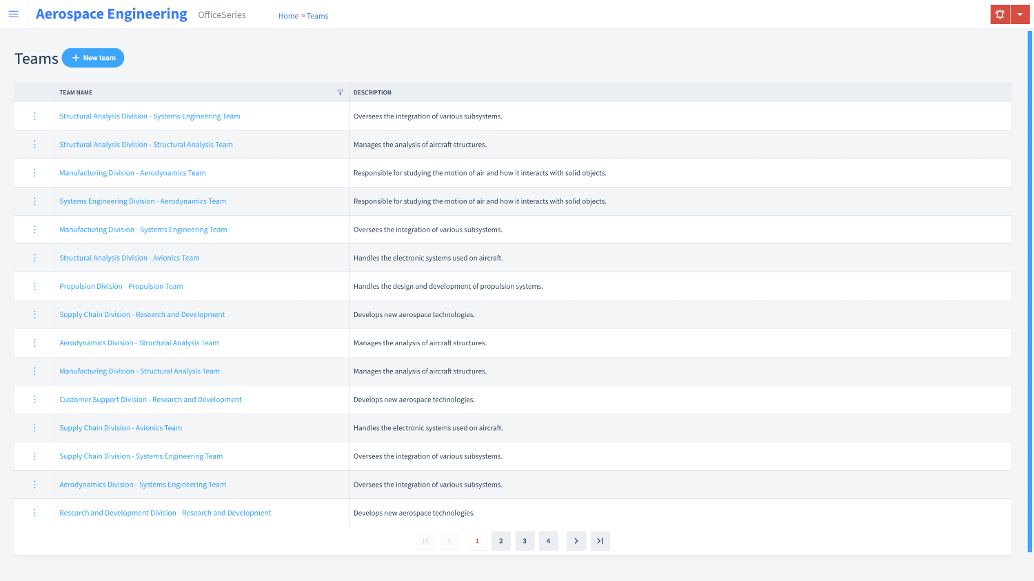 Aerospace Engineering Timesheet Teams