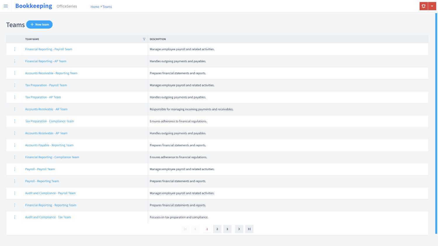 Bookkeeping Timesheet Teams