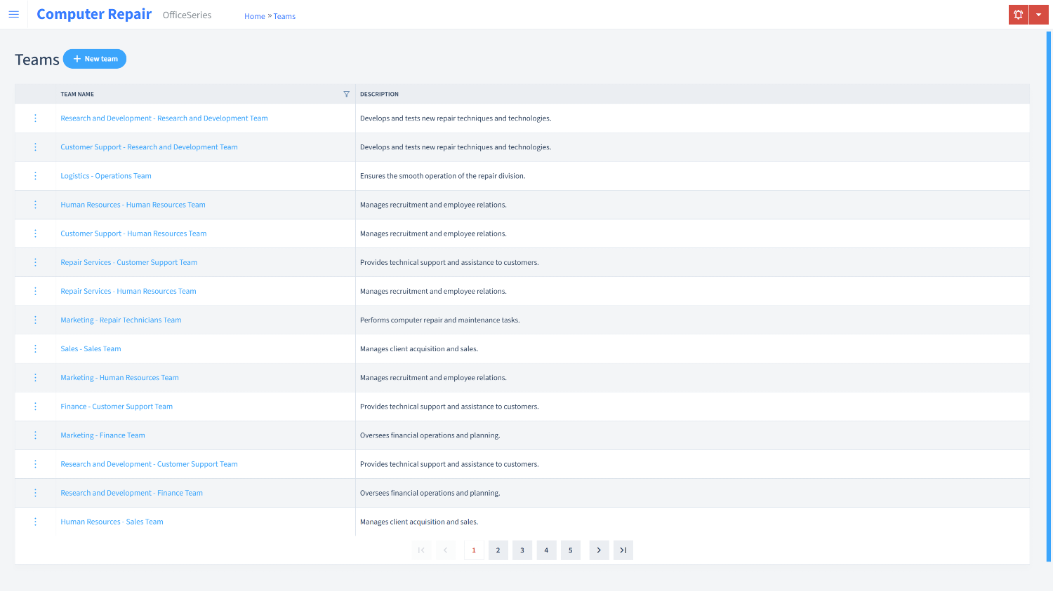 Computer Repair Timesheet Teams