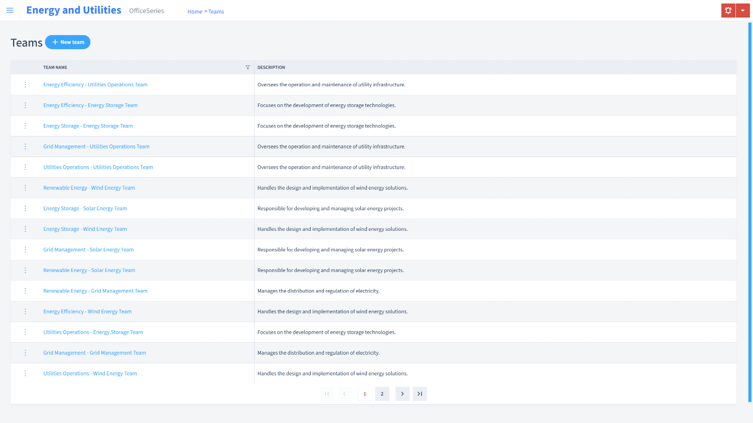 Energy And Utilities Timesheet Teams