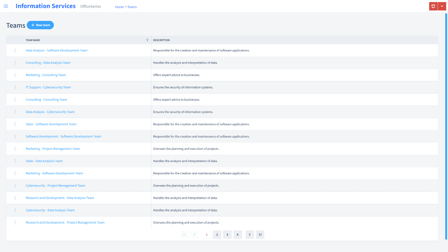 Information Services Timesheet Teams